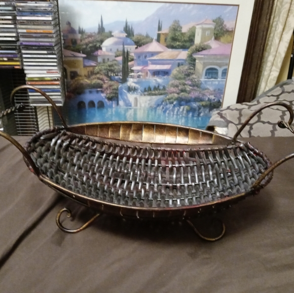 🎋💐WICKER&IRON DECOR CENTER PIECE🎍 - Picture 2 of 11